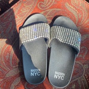 Madden nyc rhinestone sandals size 6